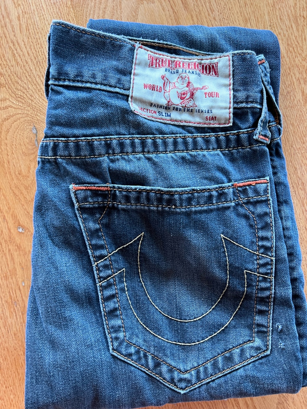 Men’s True Religion Slim Straight leg Jeans size 30X32. Rn#112790 - Picture 12 of 12